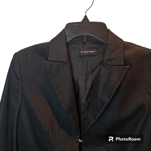 BLACKY DRESS BERLIN Women's Black  Jacket Blezer Size D38 - Picture 2 of 9
